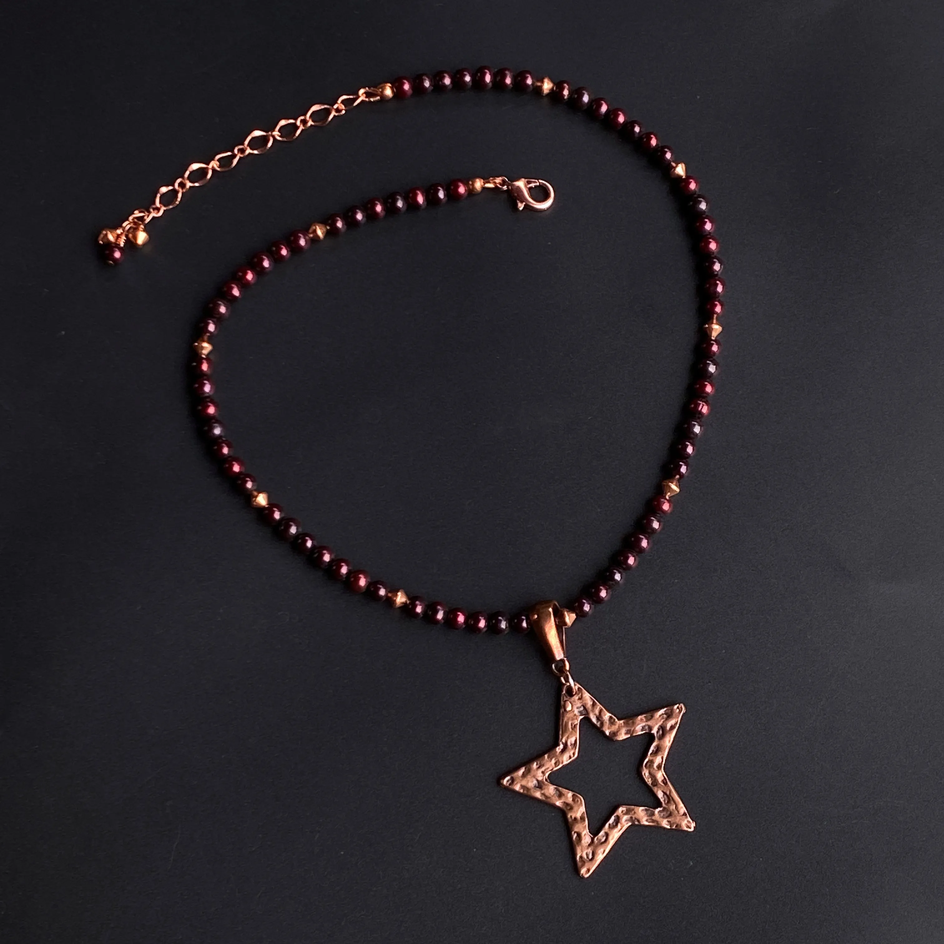 Pearl and Star Necklace