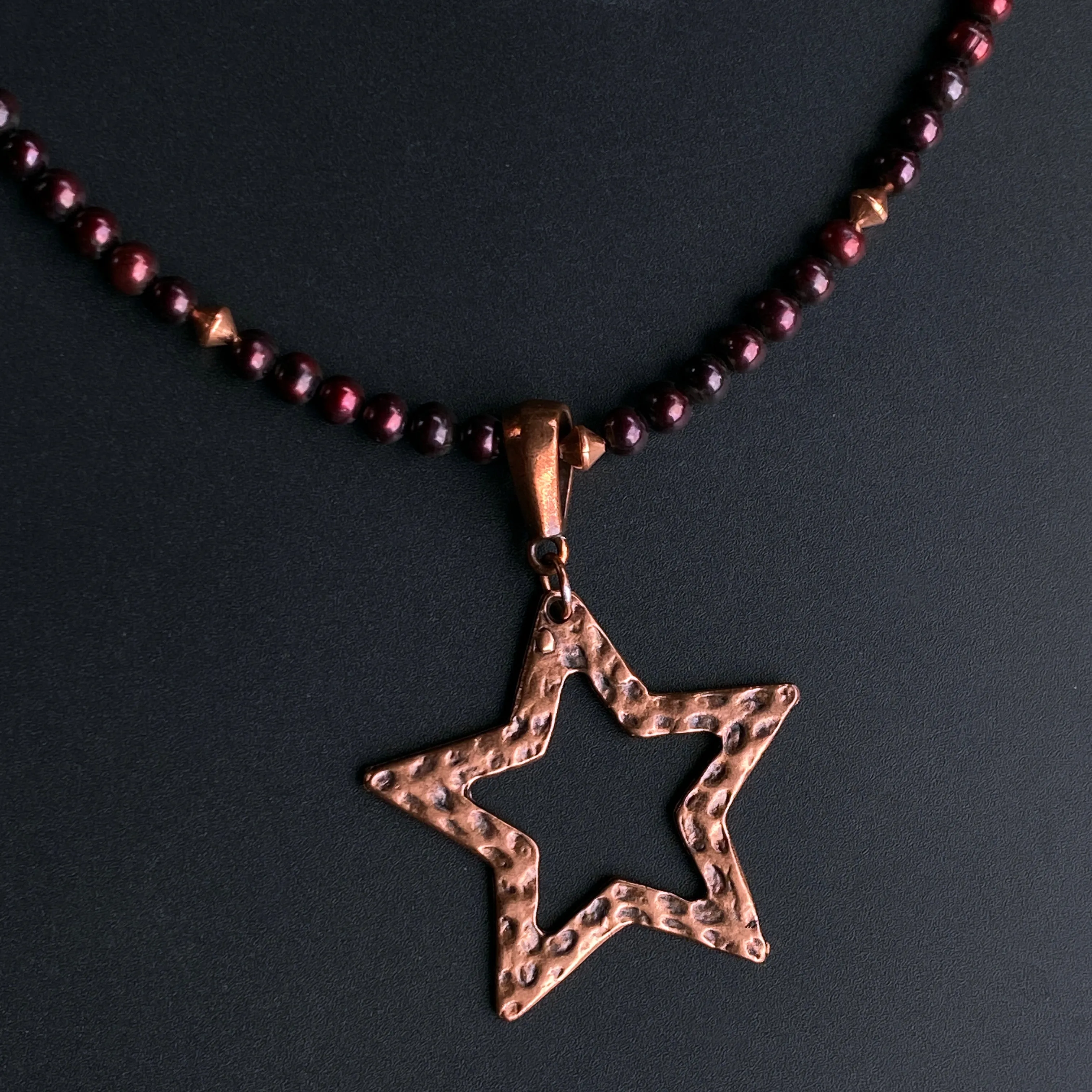 Pearl and Star Necklace