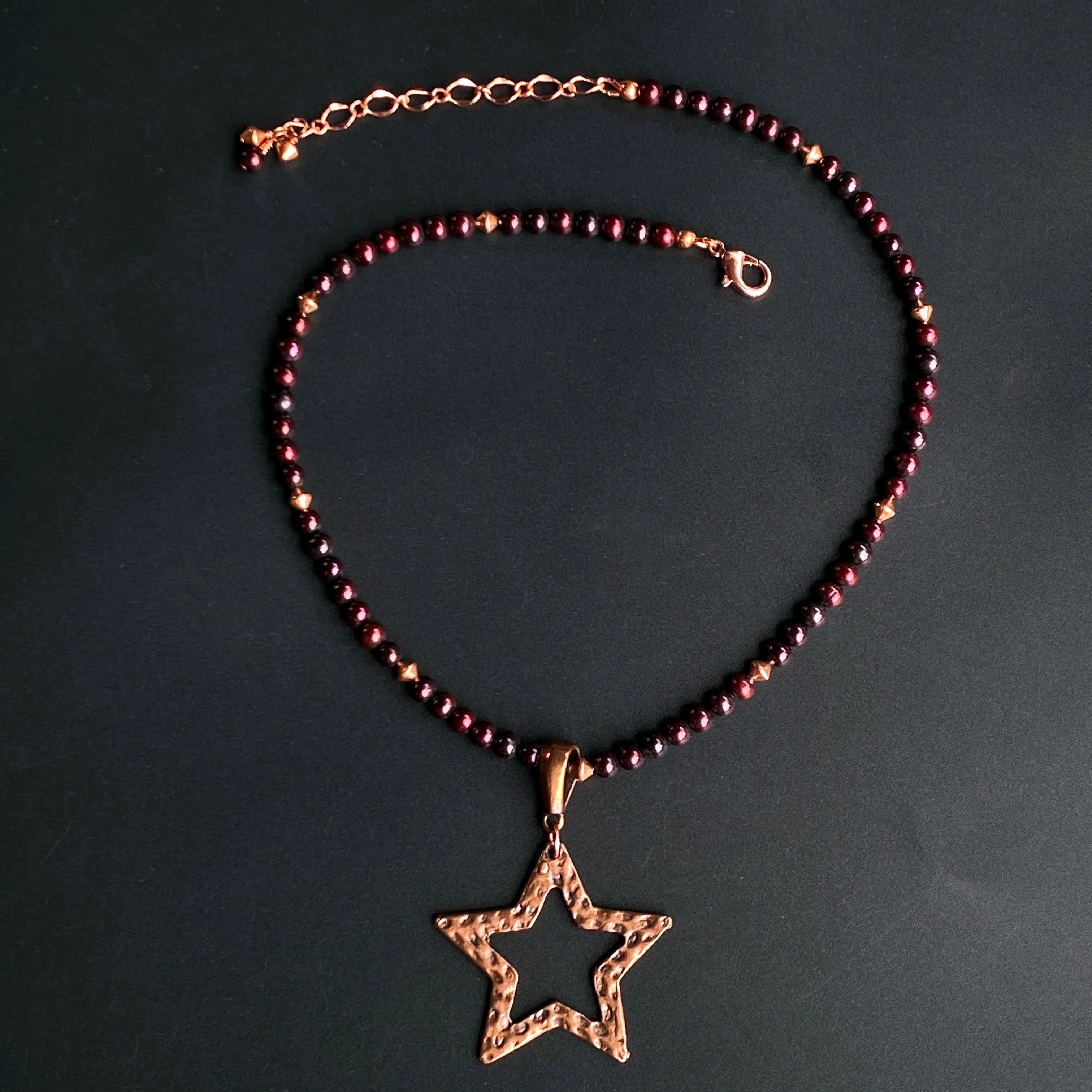 Pearl and Star Necklace