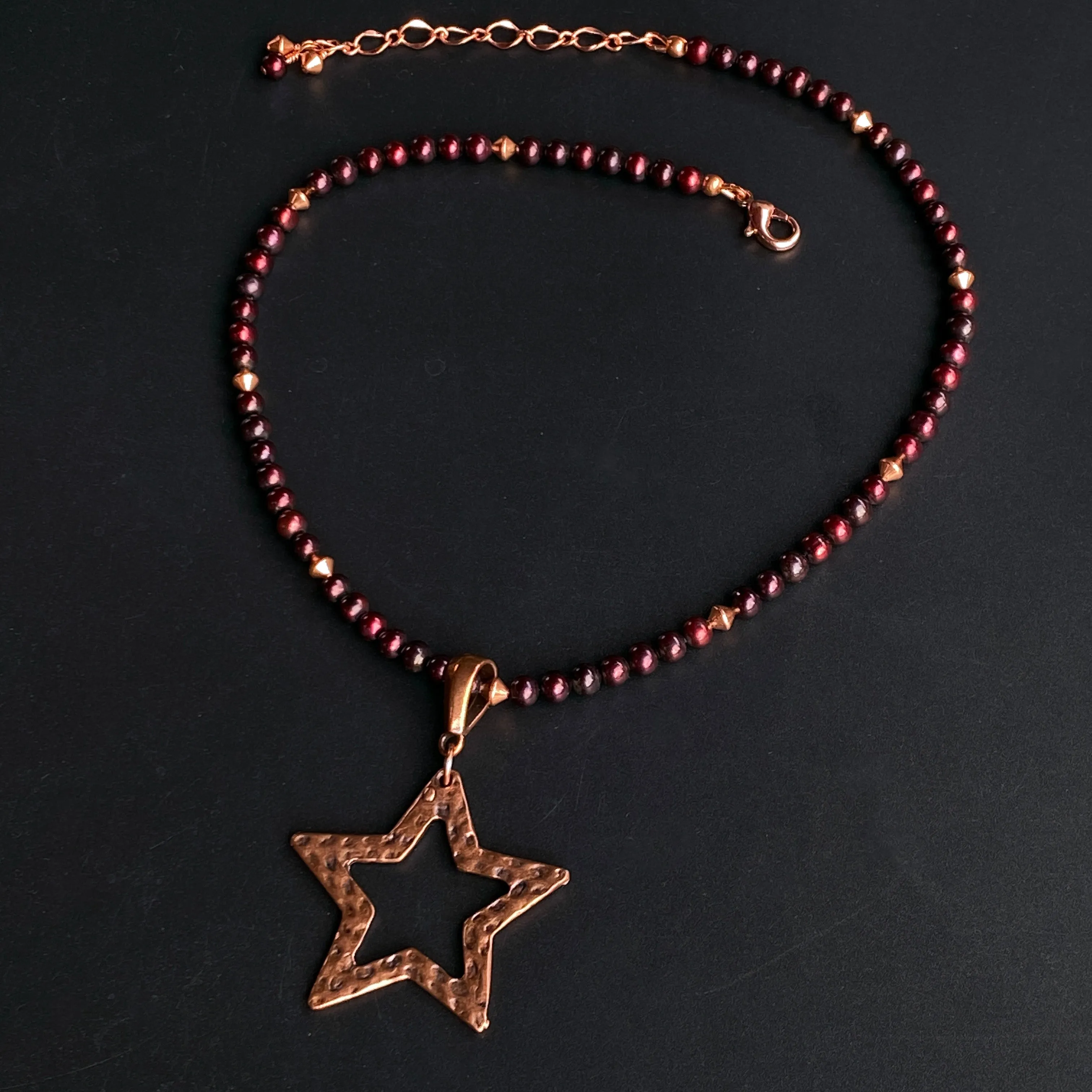 Pearl and Star Necklace