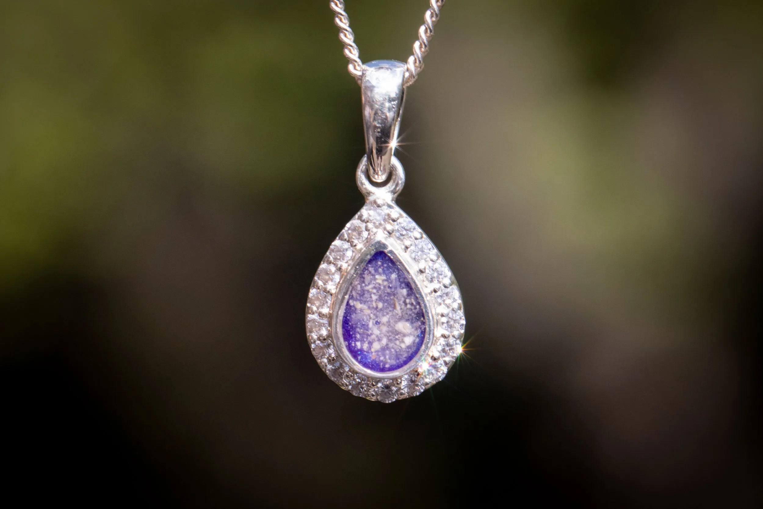 Petite Bedazzled Drop Pendant