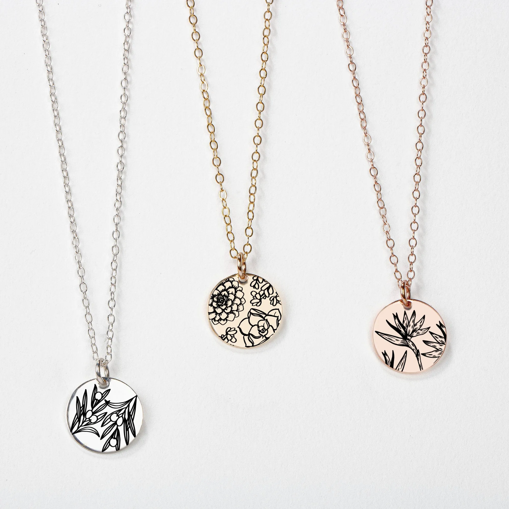 Plant Mama Disc Necklace