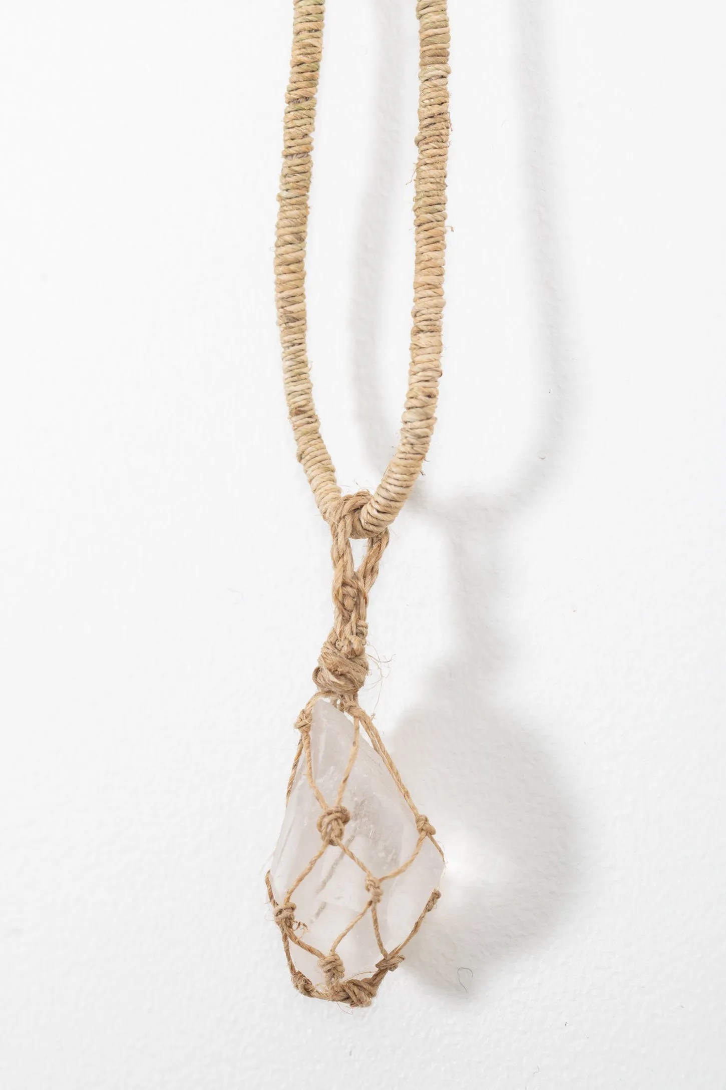 Quartz Crystal Hemp Necklace