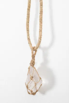 Quartz Crystal Hemp Necklace