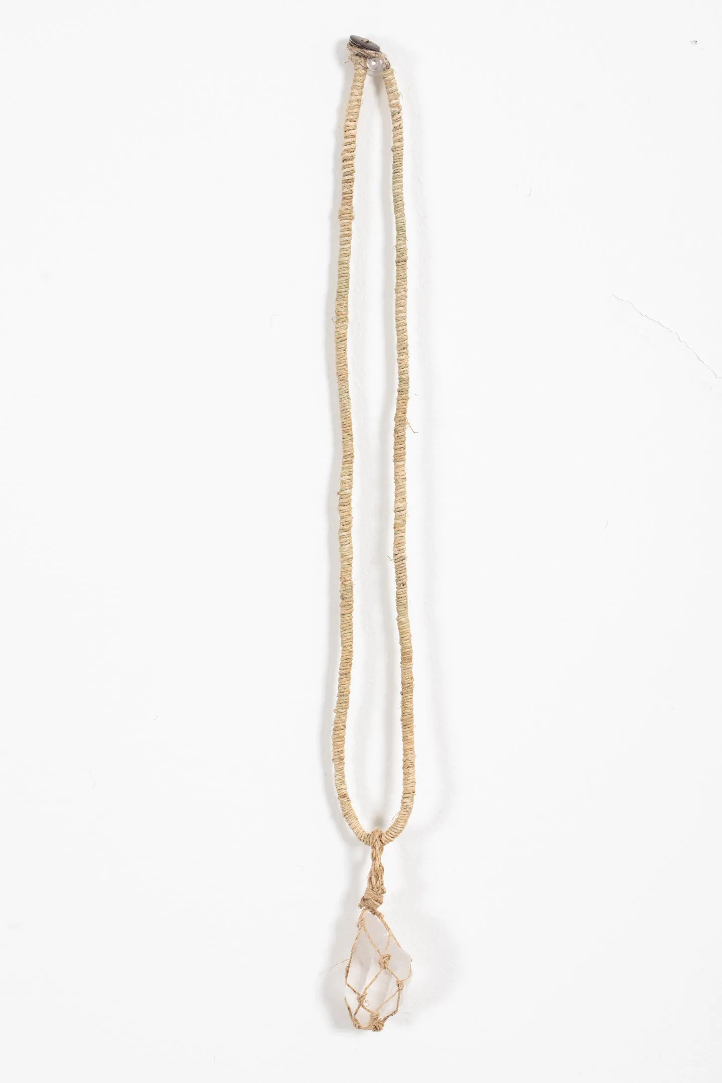 Quartz Crystal Hemp Necklace