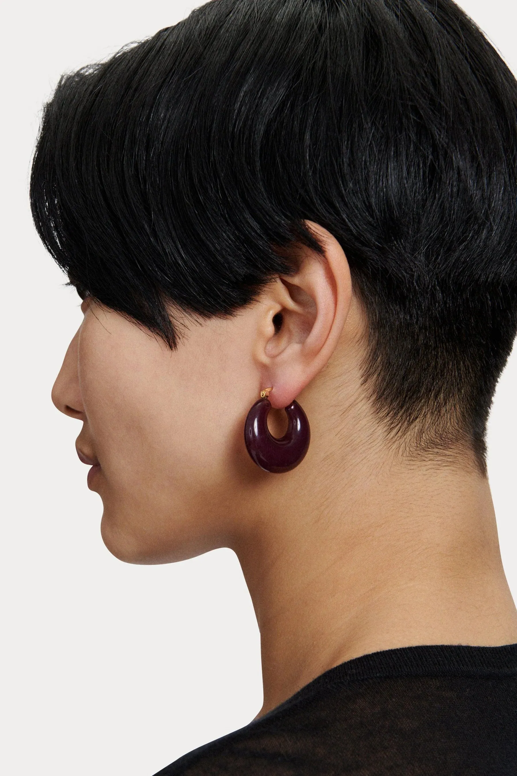 Rachel Comey Grass Earrings in Dark Cherry