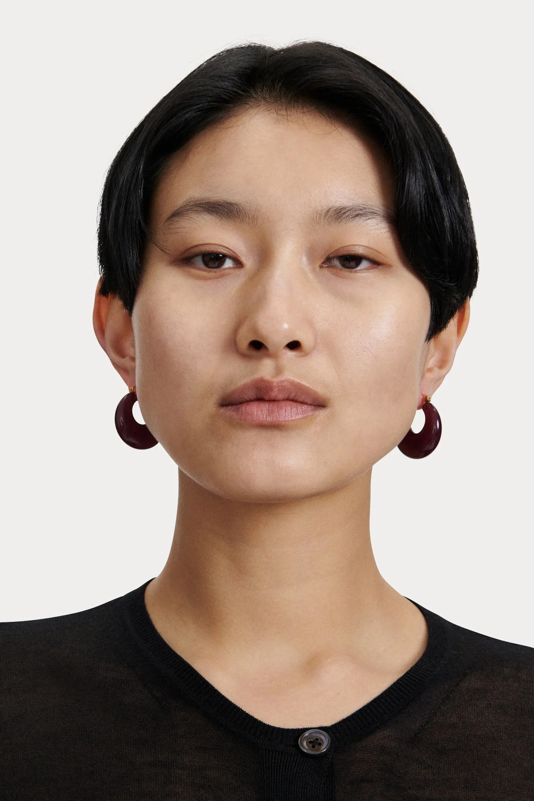 Rachel Comey Grass Earrings in Dark Cherry