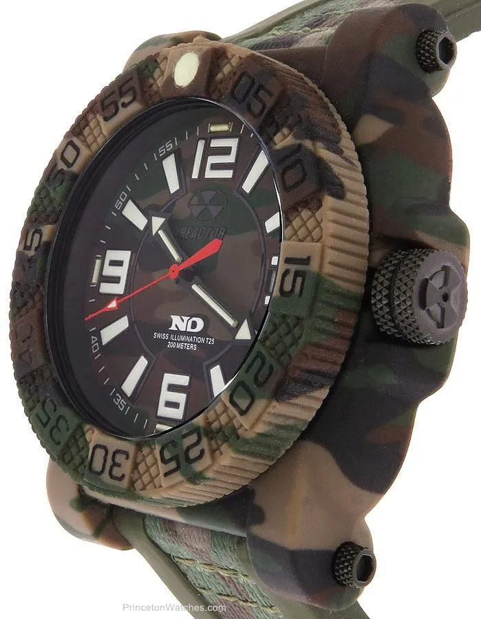 Reactor Mens Gryphon Watch - Jungle Camo - 200m - Strap - Date