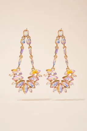 Rio Teardrop Rhinestone Earrings