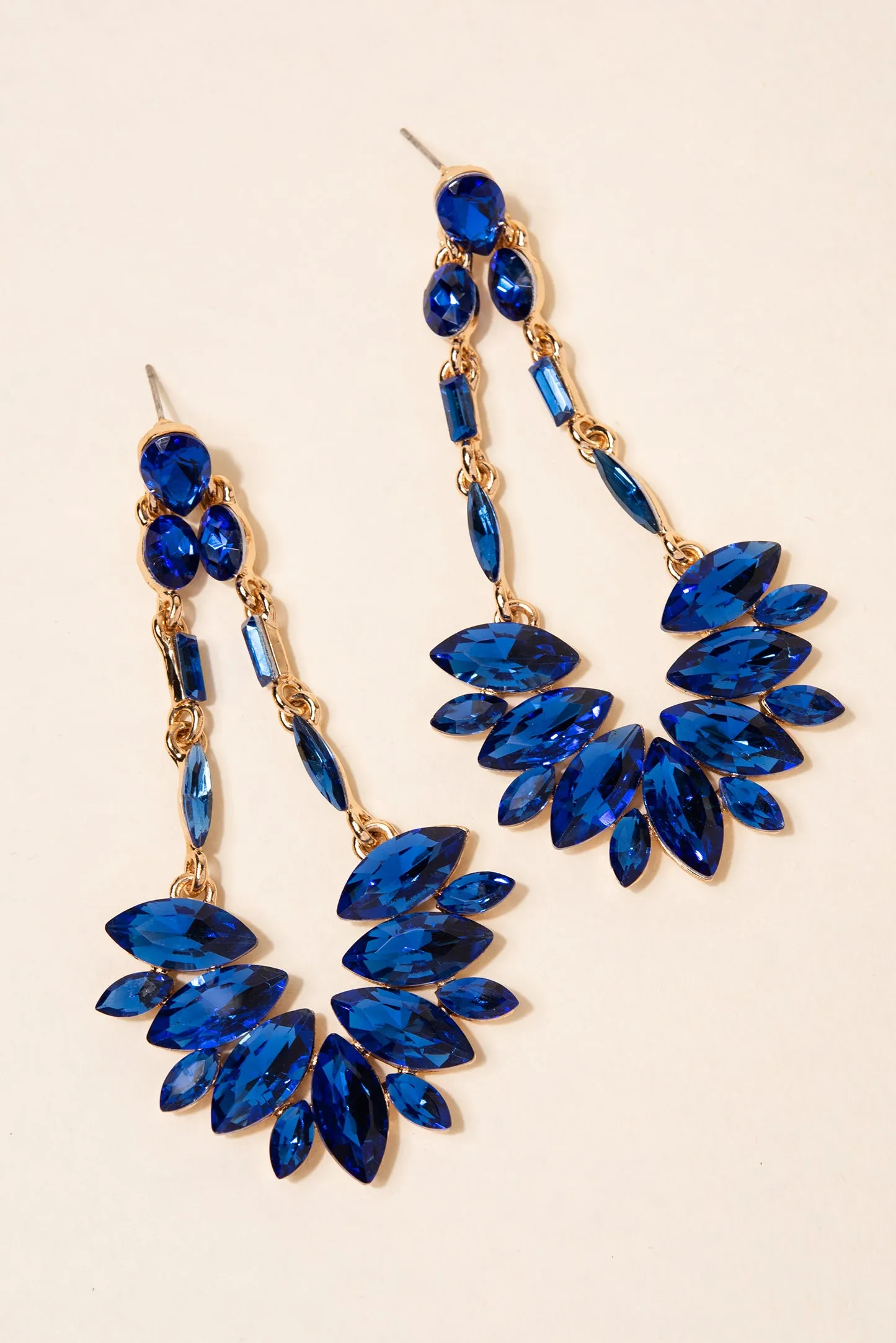 Rio Teardrop Rhinestone Earrings