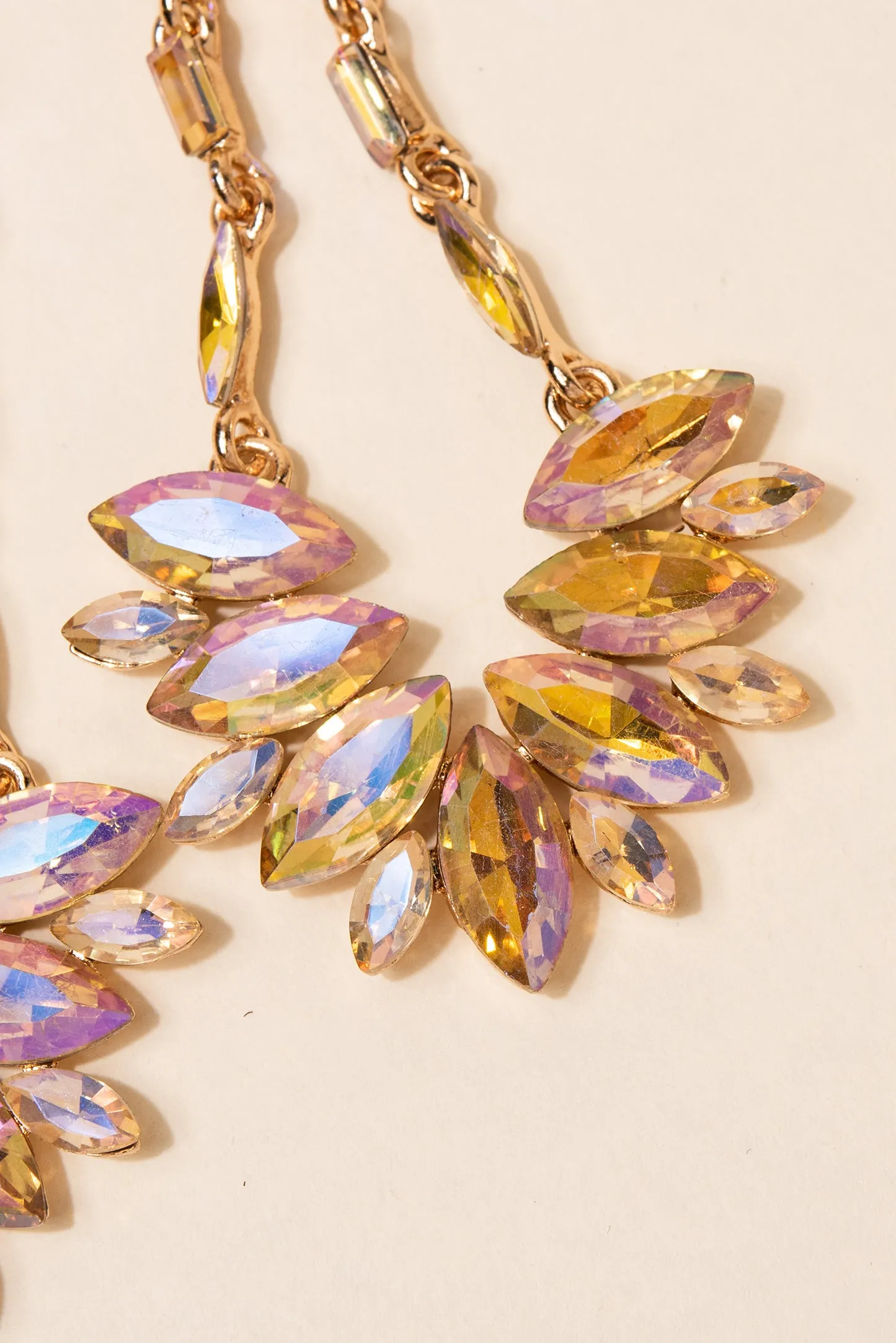 Rio Teardrop Rhinestone Earrings