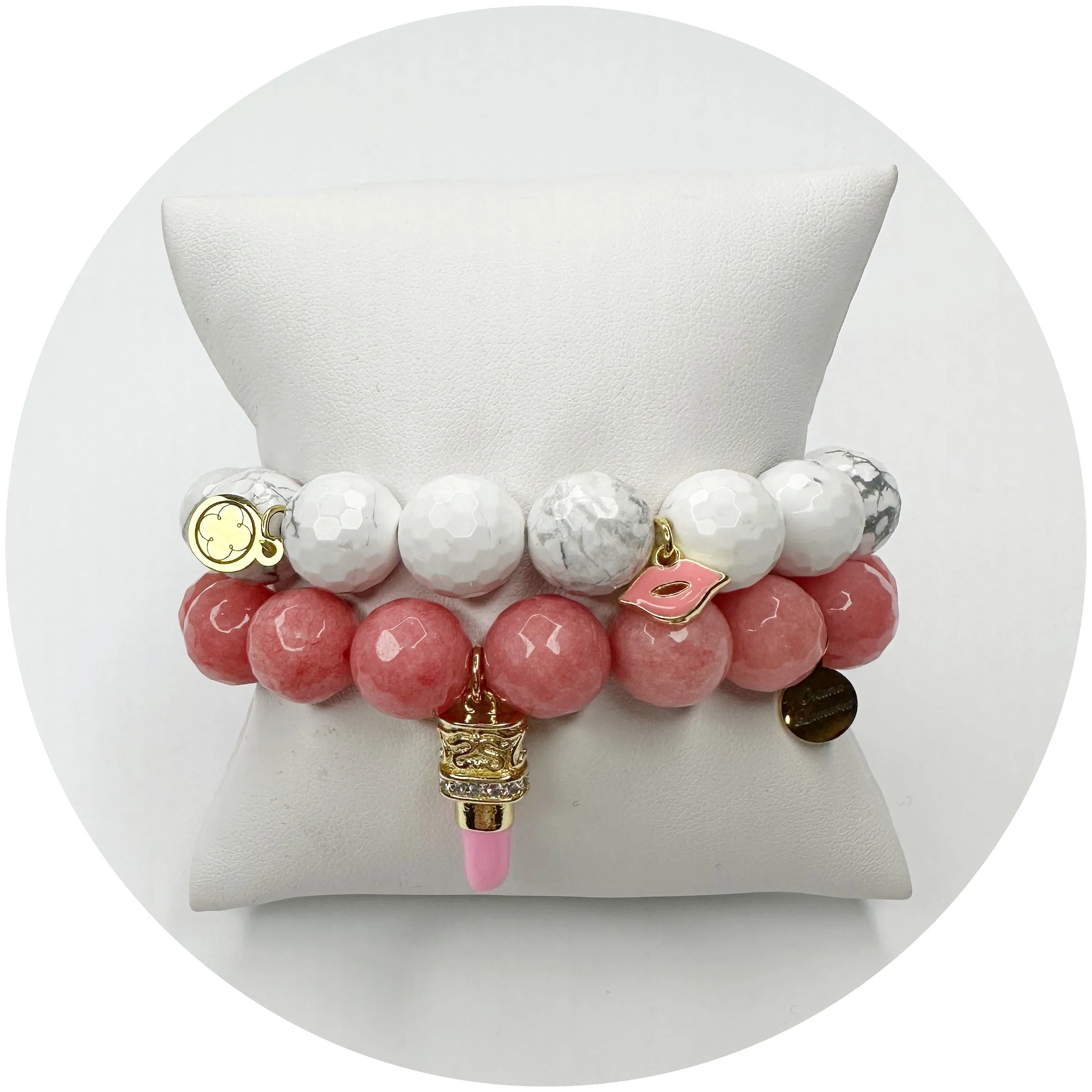 Rose Pink Jade Sweet Kisses Armparty