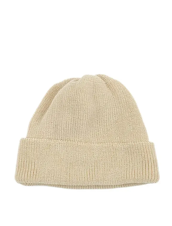 RoToTo C/A Watch Cap Raw Beige