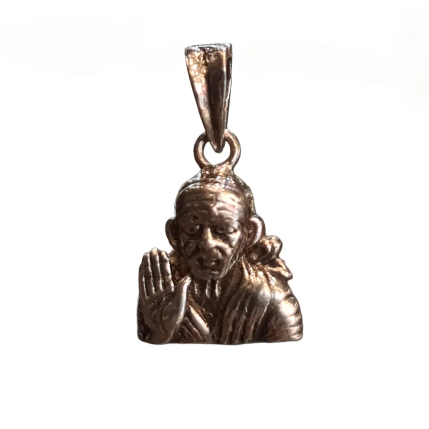 Shine Bright with 92.5 Silver Sai Baba Pendant: Embrace Faith and Style