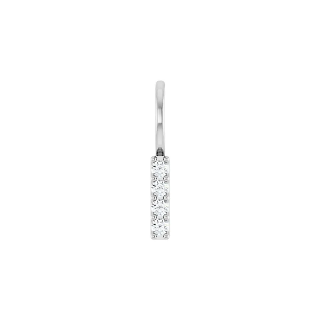 SHORT DIAMOND VERTICAL BAR PENDANT