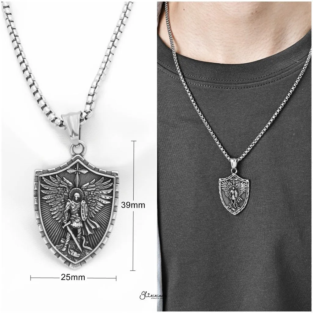 Stainless Steel St. Michael Pendant