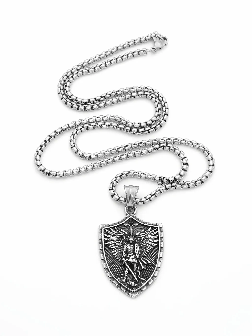 Stainless Steel St. Michael Pendant