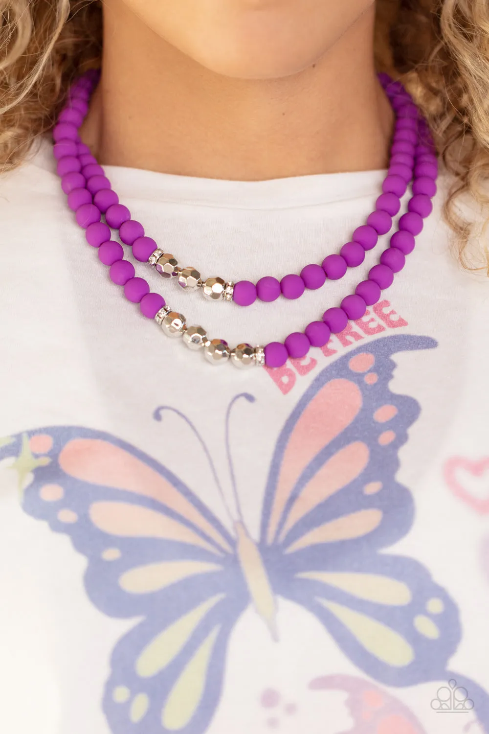 Summer Splash - Purple Necklace