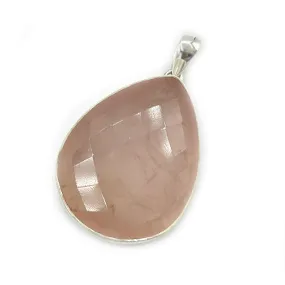 Teardrop Rose Quartz XL Pendant