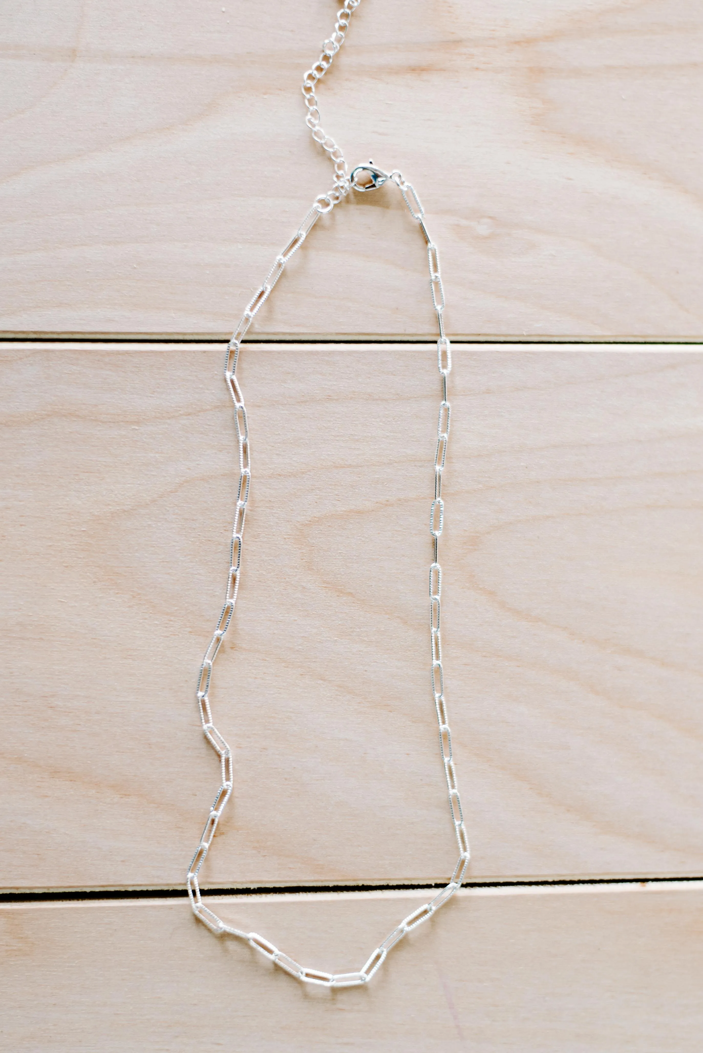 Textured Clip Chain Necklace