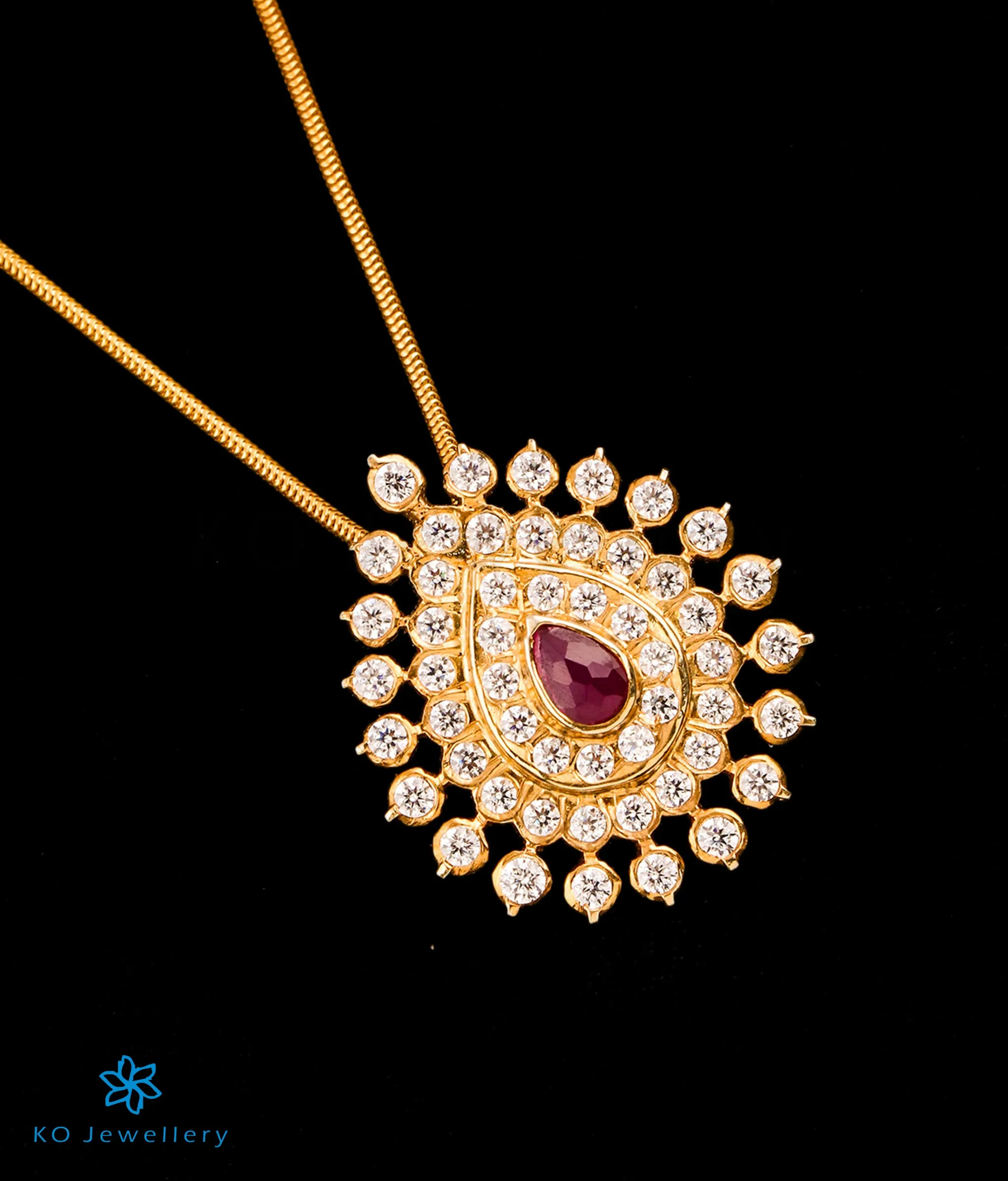 The Rohira Silver Pendant (Red)