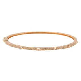 Thin Gold Studs Bangle