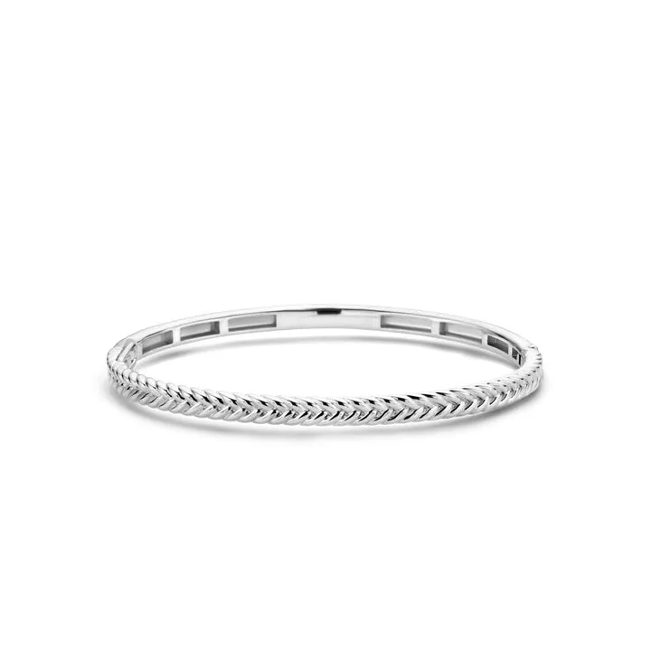 Ti Sento Sterling Silver Braided Bangle