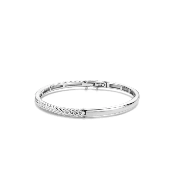 Ti Sento Sterling Silver Braided Bangle