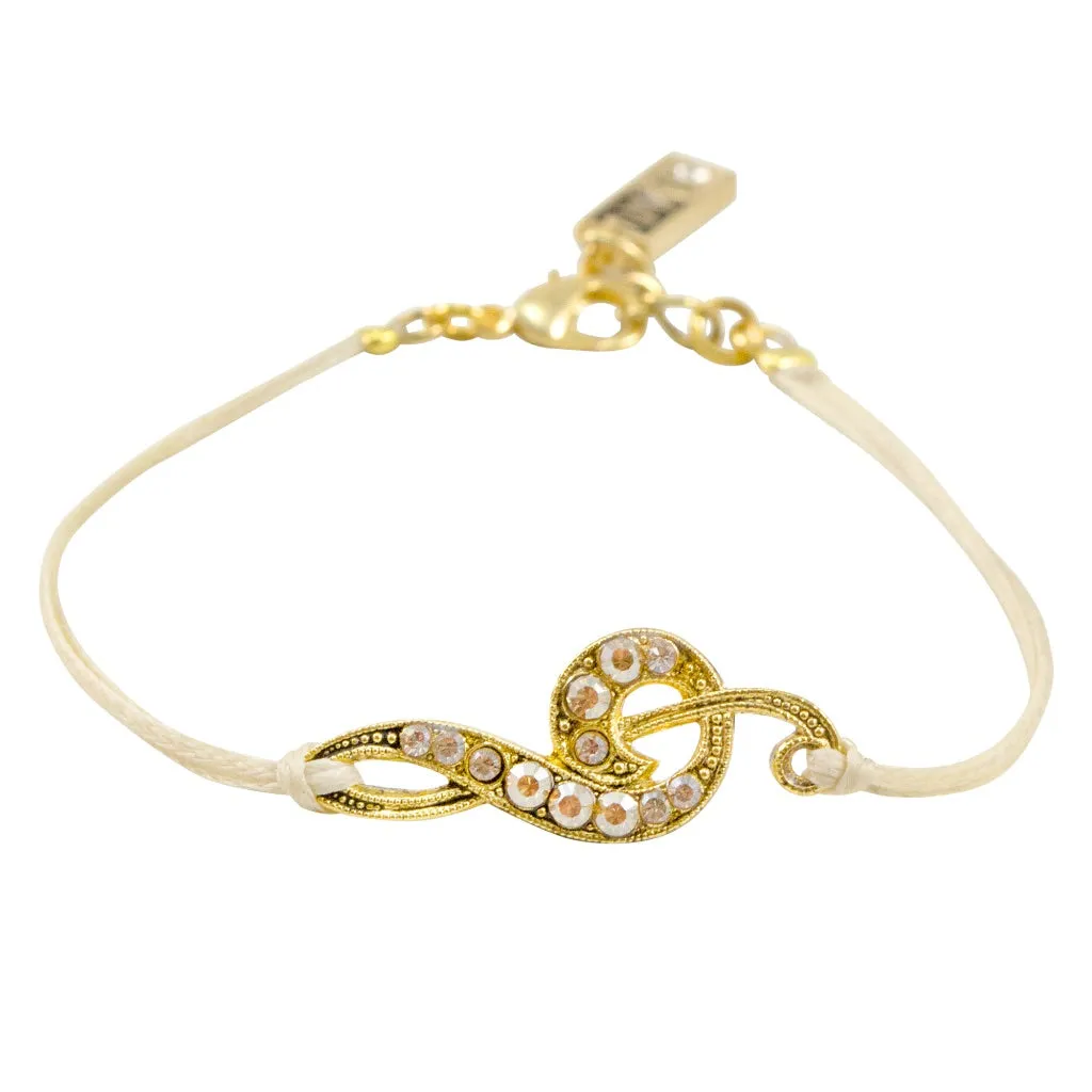 Treble Clef Cord Bracelet by AMARO