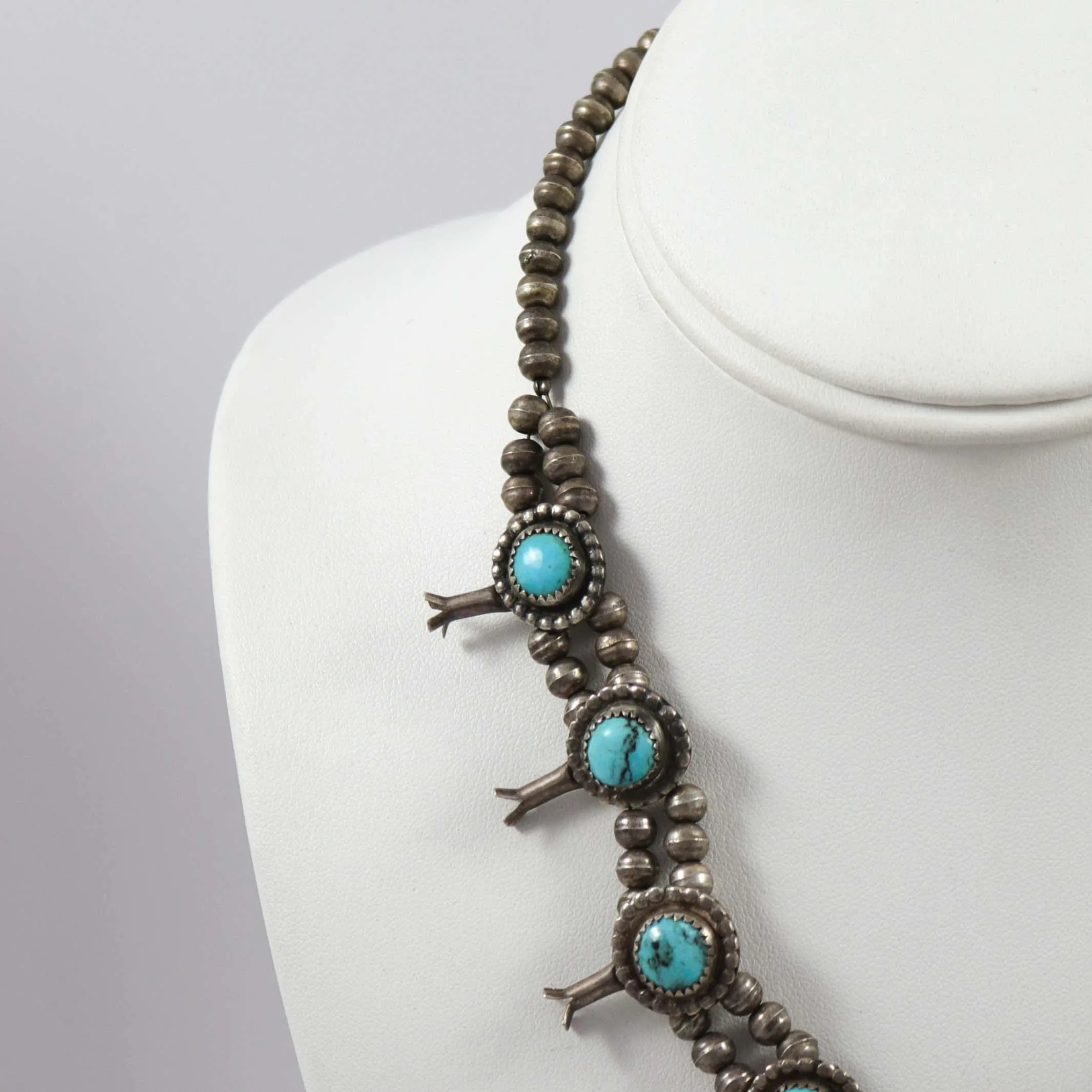 Turquoise Squash Blossom Necklace