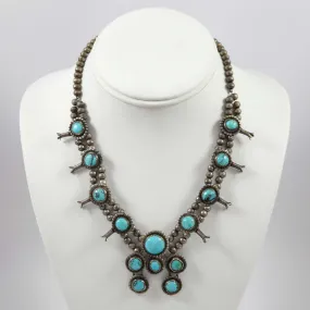 Turquoise Squash Blossom Necklace