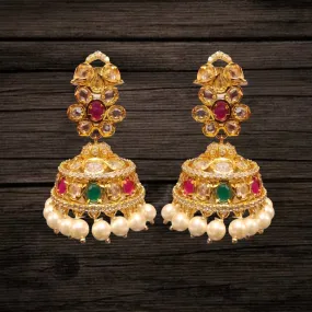 Uncut Diamond Jhumka Set By Asp Fashion Jewellery