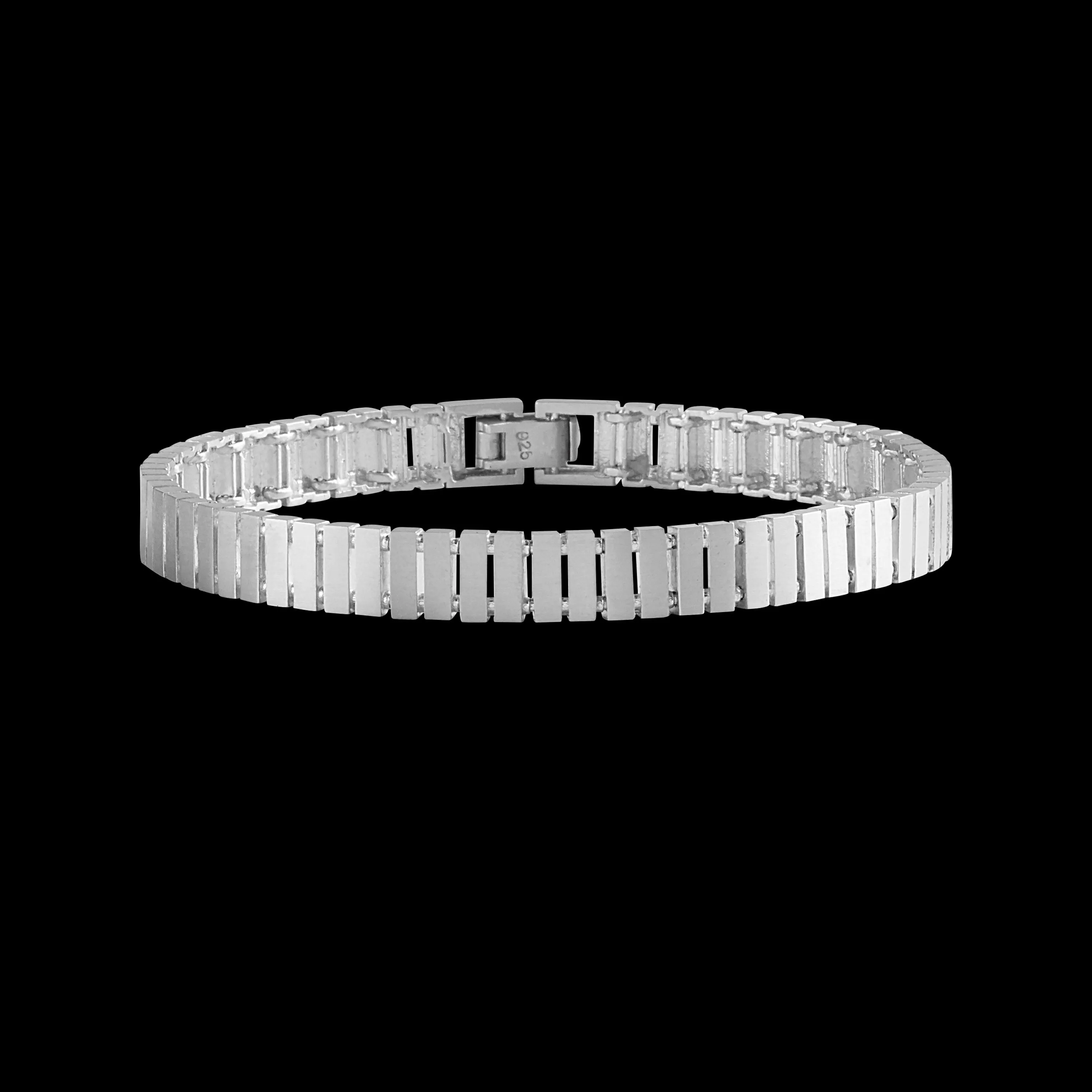 Watch Chain Bracelet - Sterling Silver - Matte