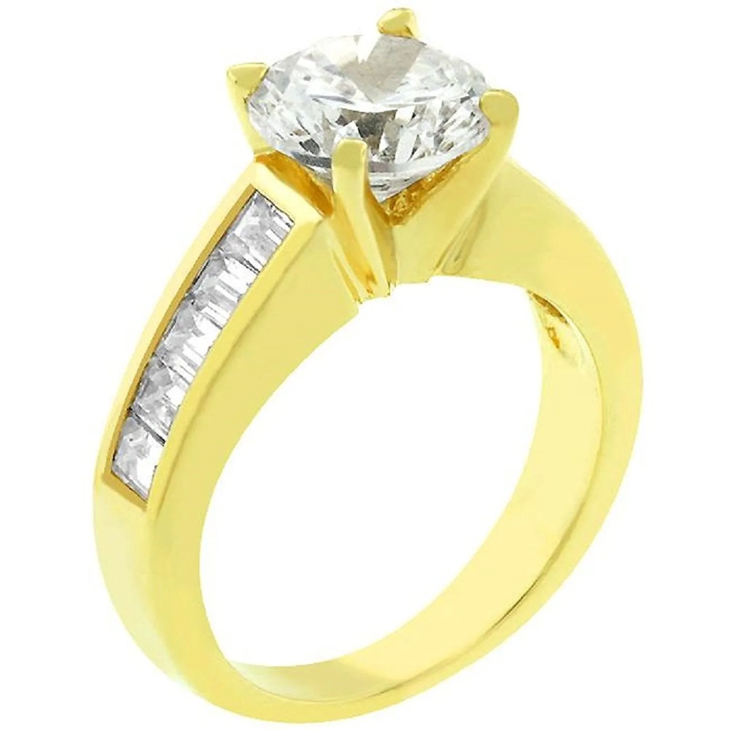 WildKlass Classic Golden Engagement Ring