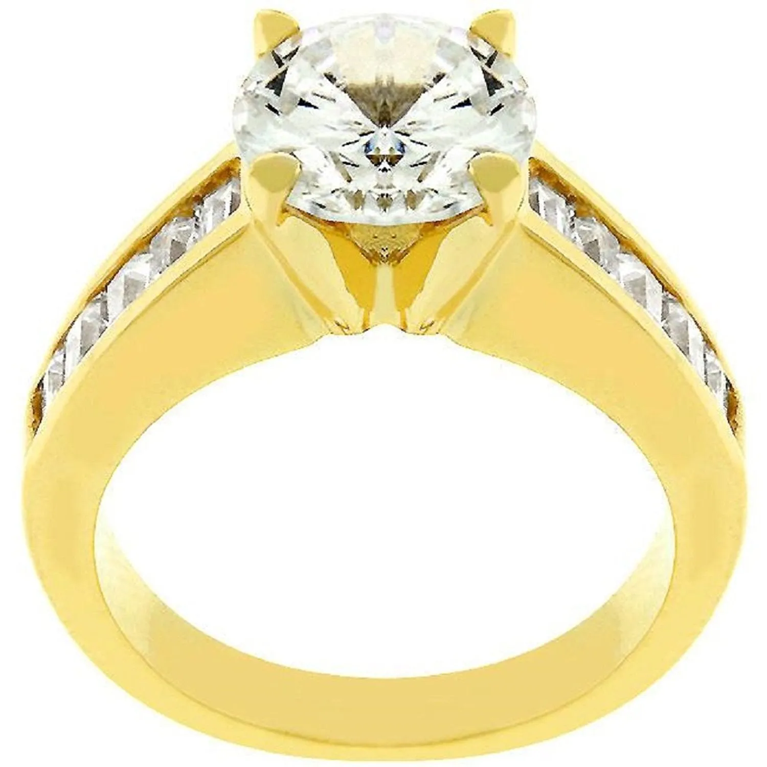 WildKlass Classic Golden Engagement Ring